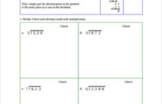 10 Long Division Worksheet Templates Sample Templates