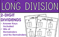 2 Digit Dividends Box Method Long Division Long Division Division