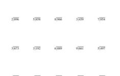 3 Digit Long Division Worksheets Worksheets Master