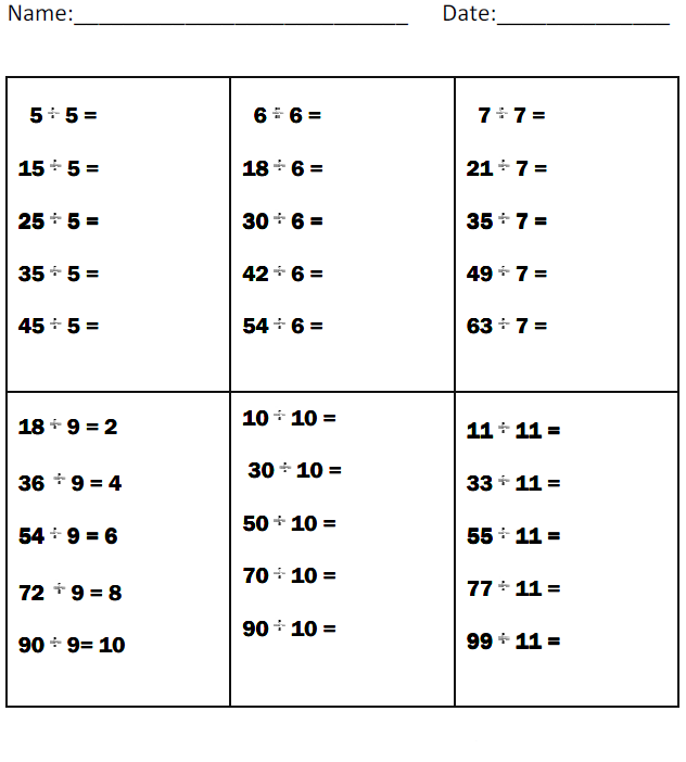 3rd Grade Division Worksheets Best Coloring Pages For Kids