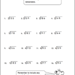 3rd Grade Division Worksheets Best Coloring Pages For Kids
