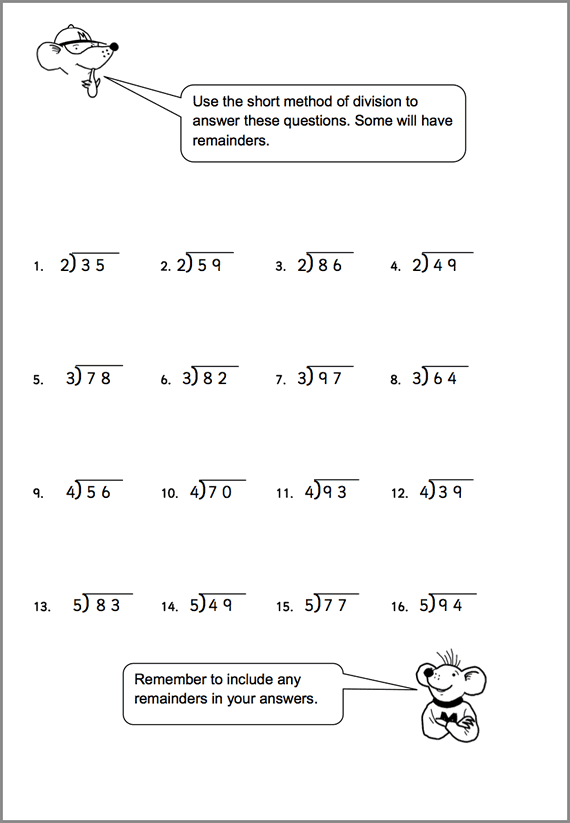 3rd Grade Division Worksheets Best Coloring Pages For Kids