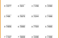 4 Digit Division Worksheets Worksheet School