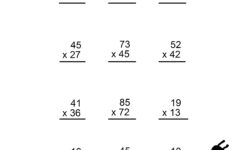 4th Grade Multiplication Worksheets Best Coloring Pages For Kids