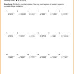 5th Grade Long Division Practice Worksheet