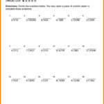 5th Grade Long Division Practice Worksheet