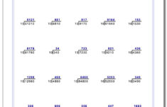 676 Division Worksheets For You To Print Right Now