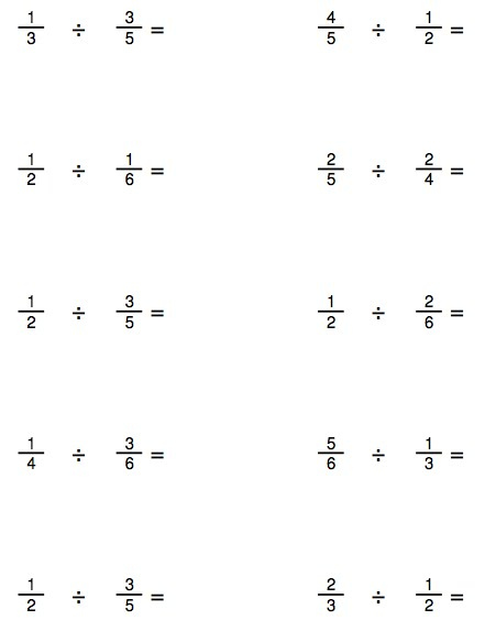 6th Grade Math Worksheets And Division Problems