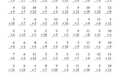 7th Grade Math Worksheets Multiplication Learning Printable