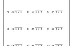 8 Printable Math Worksheets For 6th Graders Division Worksheets Long