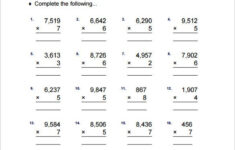 9 Multiplication And Division Worksheet Templates Samples PDF