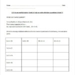 9 Multiplication And Division Worksheet Templates Samples PDF