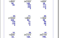 A Huge Collection Of Free Printable Long Division Worksheets With