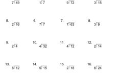 Basic Division Math Worksheet Archives EduMonitor