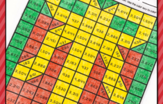 Christmas Mystery Pictures Two Digit Multiplication Long Division