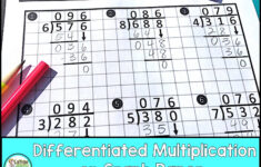 Differentiated Long Division Worksheets For FREE Caffeine Queen