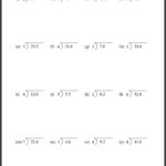 Divide 6th Grade Math Worksheets Decimals Worksheets Dividing