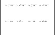 Dividing Decimals Worksheets Decimals Worksheets Dividing Decimals