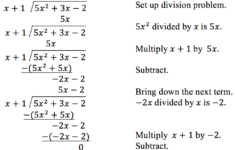 Dividing Polynomials Precalculus