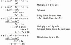 Dividing Polynomials Worksheet Answers Luxury Unbelievable Use Long