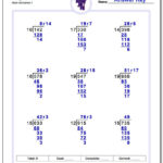 Division With Multi Digit Divisors