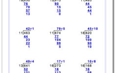 Division With Multi Digit Divisors