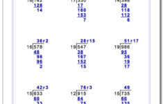 Division With Multi Digit Divisors