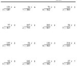 Division With Remainders Worksheets