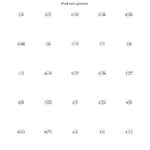 Division Worksheet Long Division One Digit Divisor And A One Digit