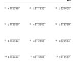 Division Worksheet With Single Digit Divisors Set 1 Childrens