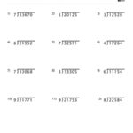 Division Worksheet With Single Digit Divisors Set 2 Childrens