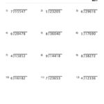 Division Worksheet With Single Digit Divisors Set 4 Childrens