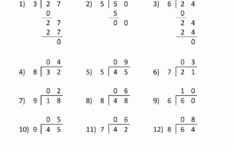 Division Worksheets 3rd Grade