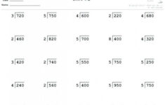 Division Worksheets For 4th Graders