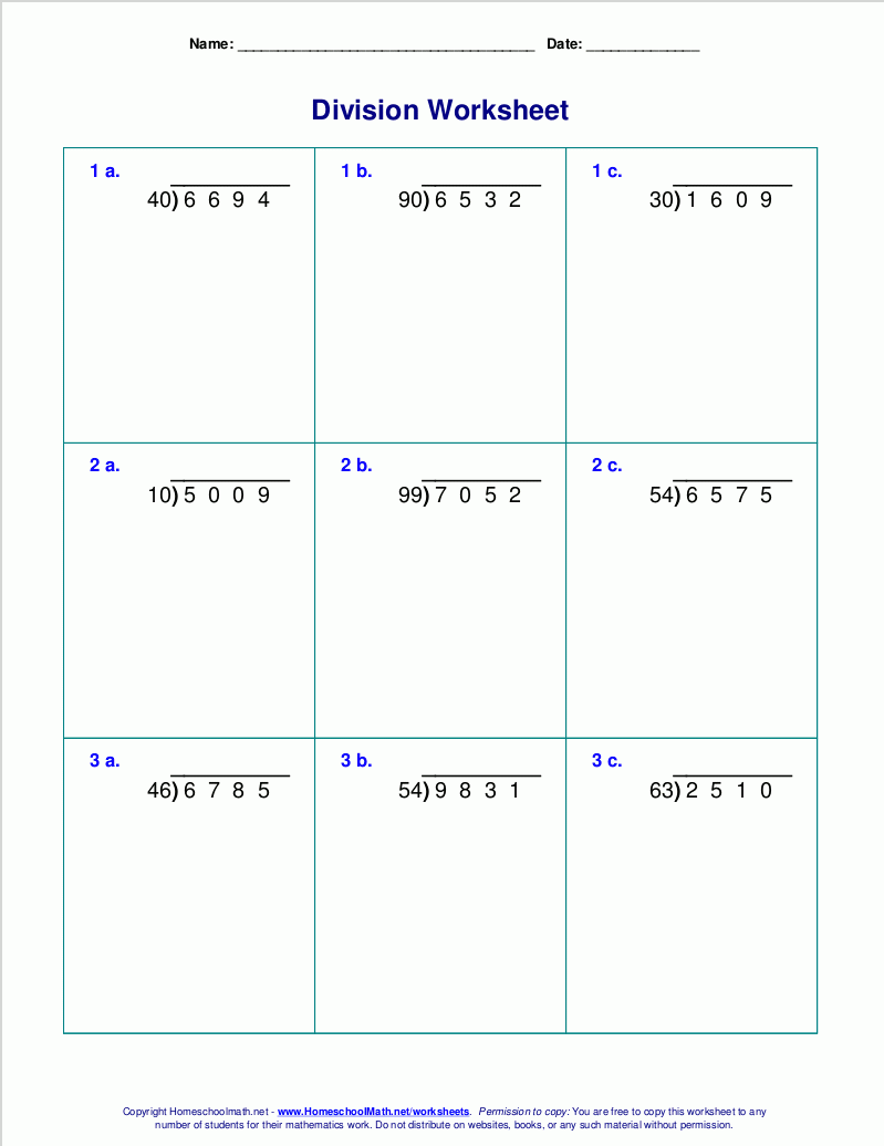 Division Worksheets With Remainders Year 5 Step By Step Worksheet