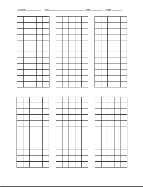 Drop Your Anchor In 4th Grade Organized Graph Paper For Long Division 