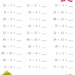 Easy Division Worksheets Division Worksheets Thanksgiving Math