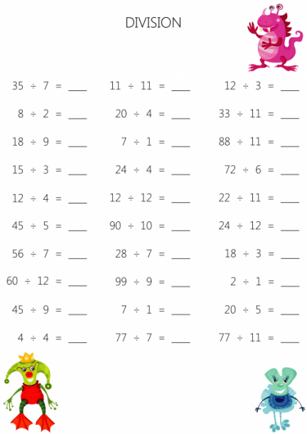 Easy Division Worksheets Division Worksheets Thanksgiving Math 