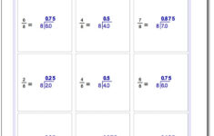 Fractions As Decimals