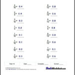 Fractions As Decimals For Fractions To Decimals Tenths And Fifths