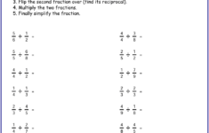 Free Dividing Fraction Worksheet Printable Pdf Worksheets