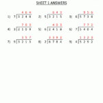 Free Division Worksheets