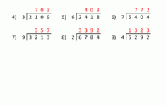 Free Division Worksheets