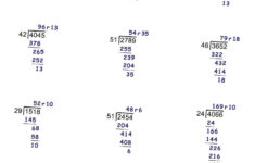 Free Long Division Worksheets No Remainders Advance Worksheet