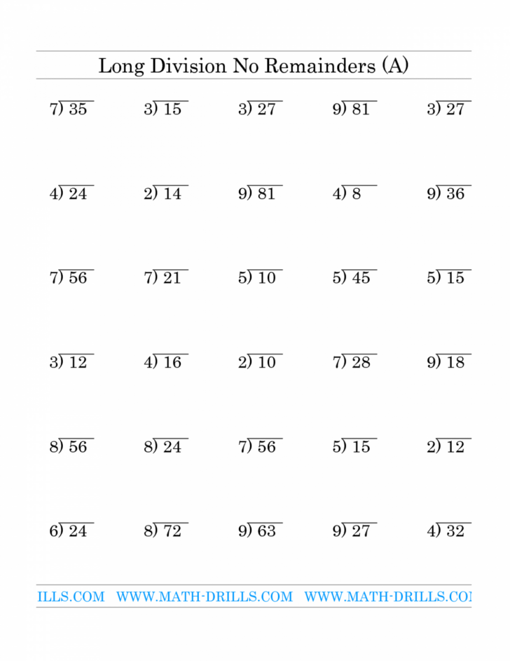 Long Division Worksheet 5th GradeRemove