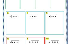 Grade 3 Maths Worksheets Division 6 4 Long Division With Remainder