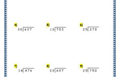 Grade 3 Maths Worksheets Division 6 5 Long Division By 2 Digit