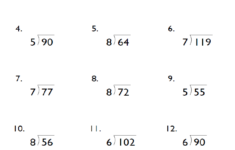Grade 4 Division Math Worksheets EduMonitor