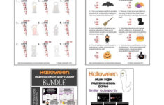 Halloween Math Multiplication And Long Division BUNDLE Halloween Math