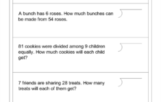 How To Learn Division Worksheets For Kids Division Word Problems